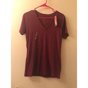 Maroon Arizona Jean Vneck Tee